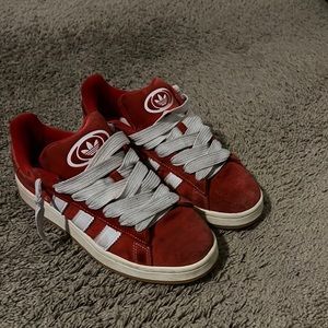 Red adidas campus